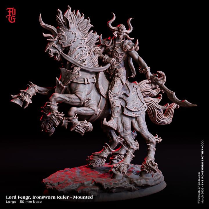 Lord Fengr, Ironsworn Ruler (Mounted)